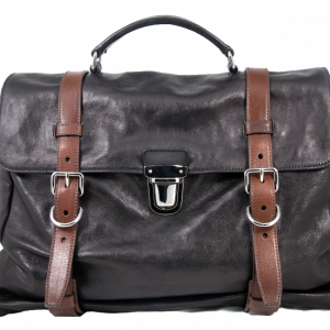 zwarte tas met riemen